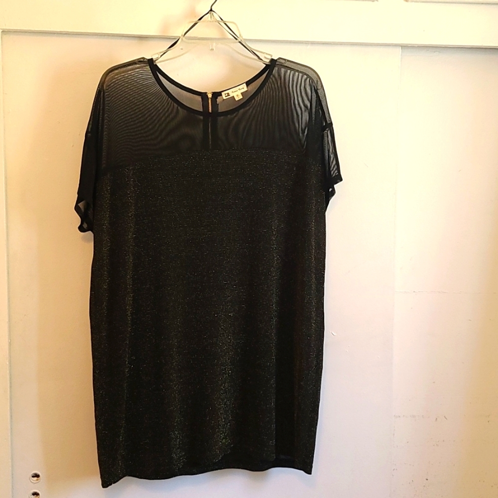 Gold Shimmer Blouse with Sleeves